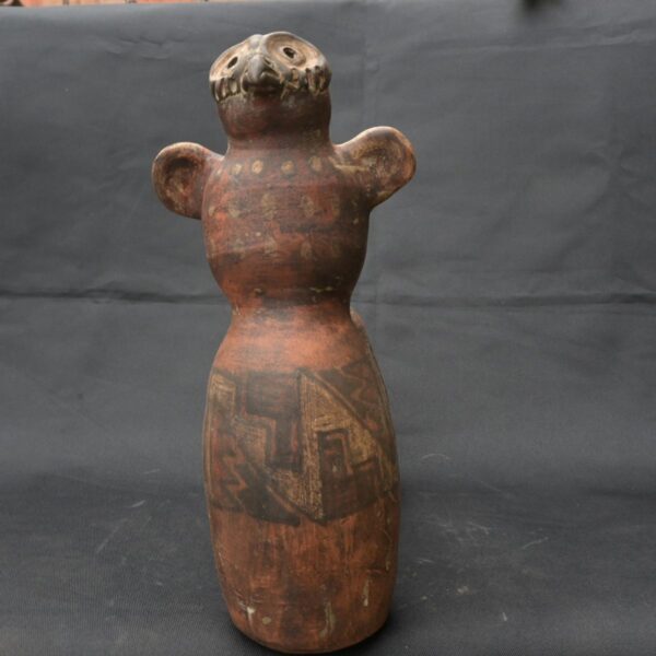 Pre Columbian Inca Ceramic Water Whistle Ritual Artifact - Image 2