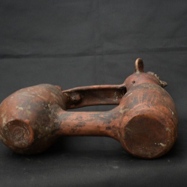 Pre Columbian Inca Ceramic Water Whistle Ritual Artifact - Image 9