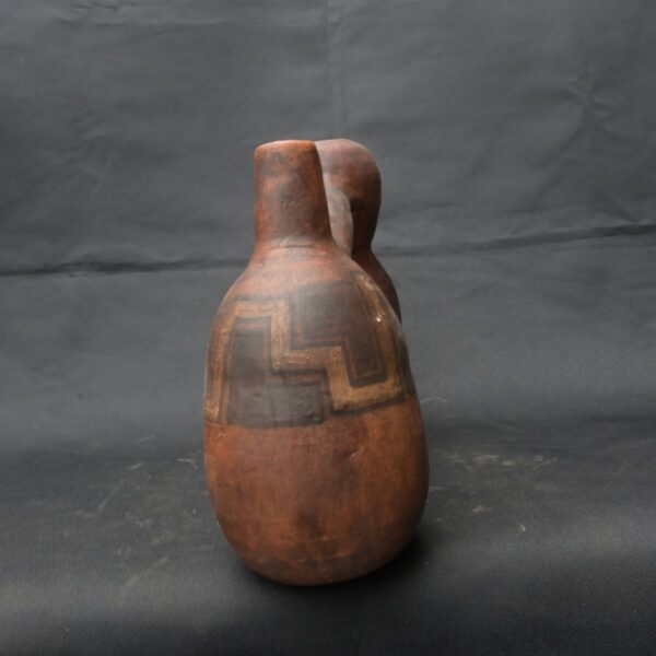 Pre Columbian Inca Ceramic Water Whistle Ritual Artifact - Image 4