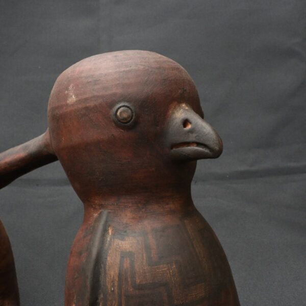 Pre Columbian Inca Ceramic Water Whistle Ritual Artifact - Image 9