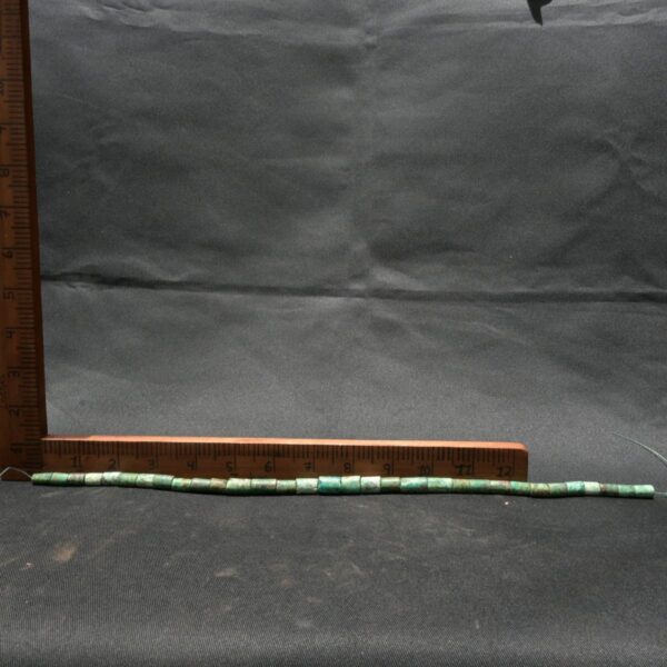 Pre Columbian Chavin Turquoise Stone Necklace Ritual Artifact - Image 6