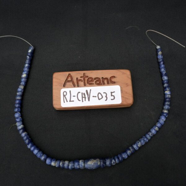 Pre Columbian Chavin Sodalite Necklace Ritual Artifact - Image 7