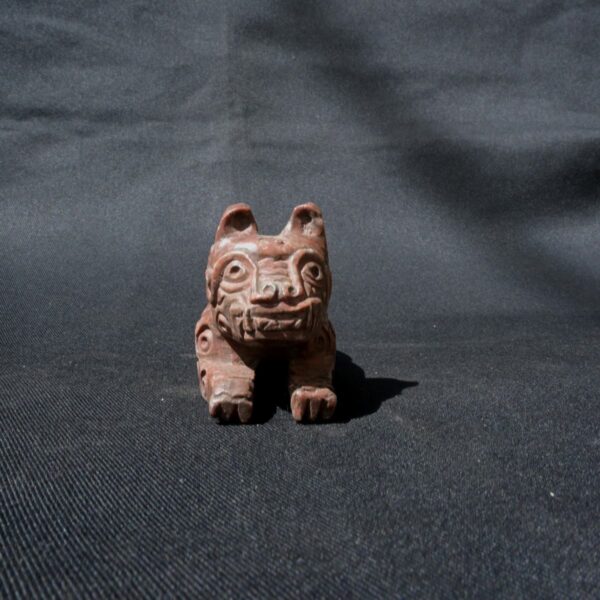 Pre Columbian Chavin Stone Puma Figurine Ritual Artifact Peru - Image 2