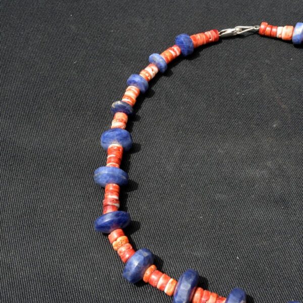Pre Columbian Chavin Stone Sodalite Necklace Ceremonial Artifact Peru - Image 2