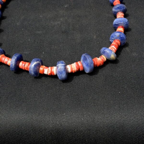 Pre Columbian Chavin Stone Sodalite Necklace Ceremonial Artifact Peru - Image 3