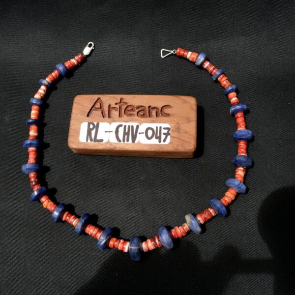 Pre Columbian Chavin Stone Sodalite Necklace Ceremonial Artifact Peru - Image 6