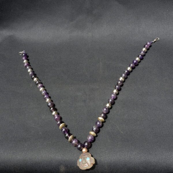 Chavin Pre-Columbian Amethyst Necklace - Ancient Ritual Elegance - Image 6