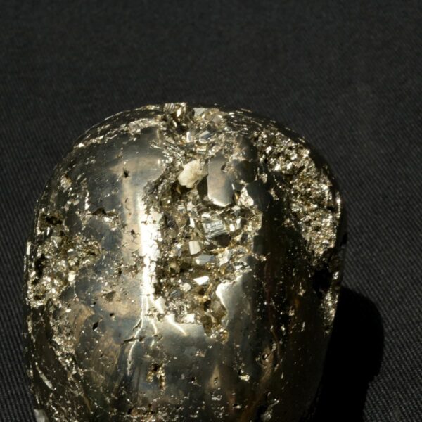 Gleaming Pyrite Skull Sculpture for Unique Dcor - Image 13