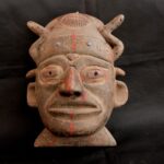 Pre-Columbian Moche Wooden Ceremonial Mask