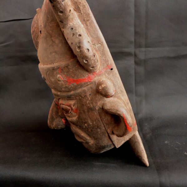 Pre-Columbian Moche Wooden Ceremonial Mask - Image 3
