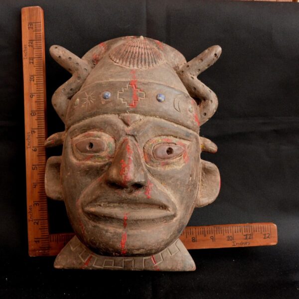 Pre-Columbian Moche Wooden Ceremonial Mask - Image 10