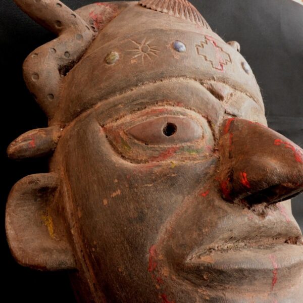 Pre-Columbian Moche Wooden Ceremonial Mask - Image 14