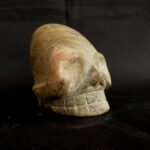 Pre-Columbian Paracas Turquoise Stone Skull with Ritual Significance