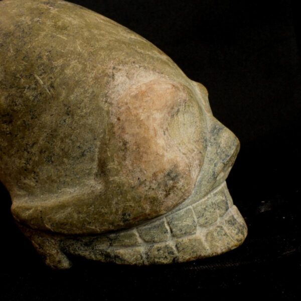 Pre-Columbian Paracas Turquoise Stone Skull with Ritual Significance - Image 7