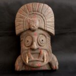Pre-Columbian Moche Ceremonial Wooden Mask