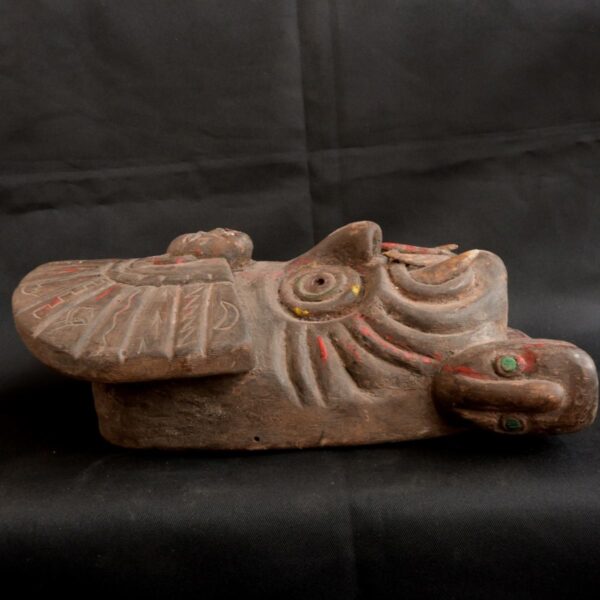 Pre-Columbian Moche Ceremonial Wooden Mask - Image 10
