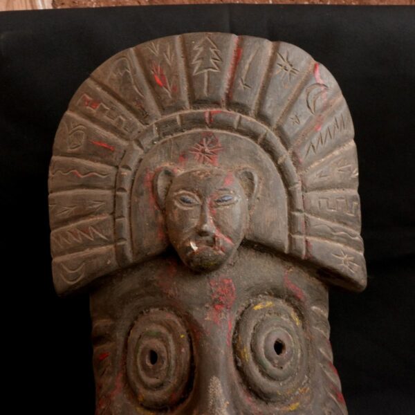 Pre-Columbian Moche Ceremonial Wooden Mask - Image 12