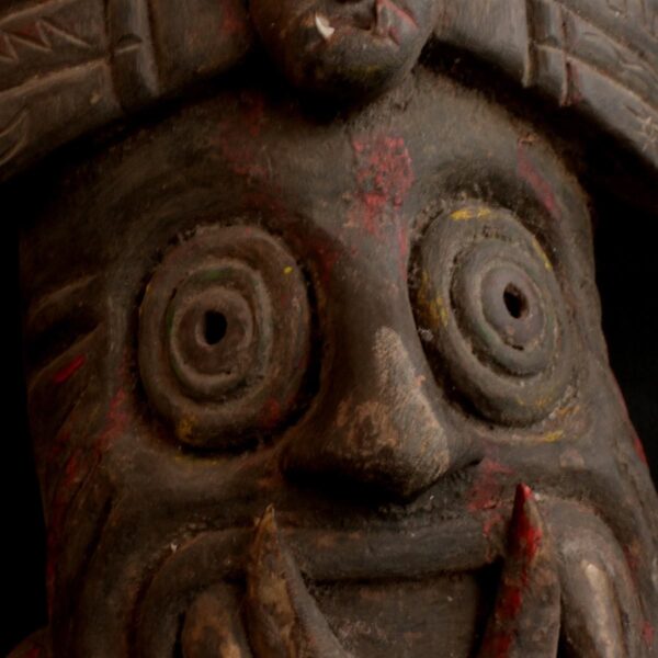 Pre-Columbian Moche Ceremonial Wooden Mask - Image 17