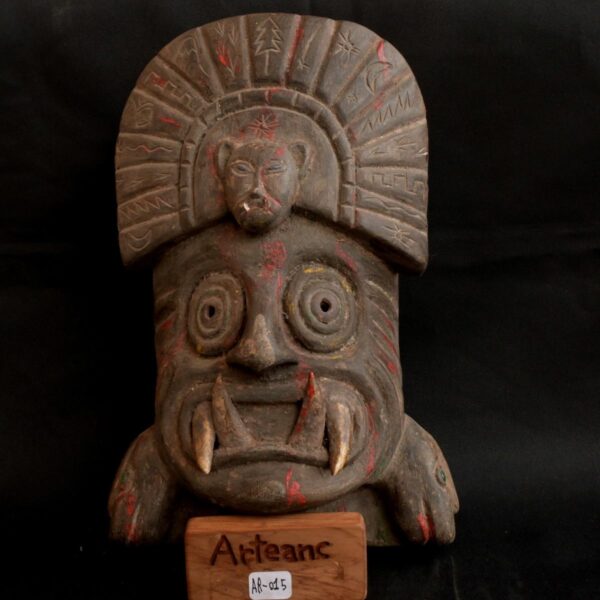 Pre-Columbian Moche Ceremonial Wooden Mask - Image 19