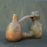 Pre Columbian Nasca Ceramic Water Whistle Sacred Ritual Artifact Peru - Imagen 4
