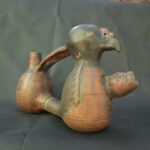 Pre Columbian Nasca Ceramic Water Whistle Sacred Ritual Artifact Peru - Imagen 6