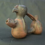 Pre Columbian Nasca Ceramic Water Whistle Sacred Ritual Artifact Peru - Imagen 8
