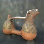 Pre Columbian Chimu Ceramic Whistling Vessel Sacred Andean Artifact - Imagen 2