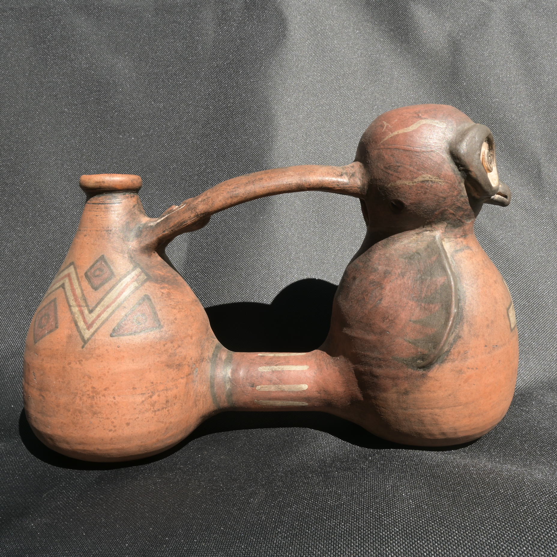 DSC_9308 Pre Columbian Chancay Ceramic Water Whistle Sacred Collector Piece - Imagen 1