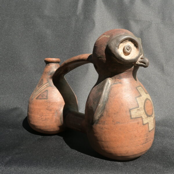 Pre Columbian Chancay Ceramic Water Whistle Sacred Collector Piece - Imagen 2