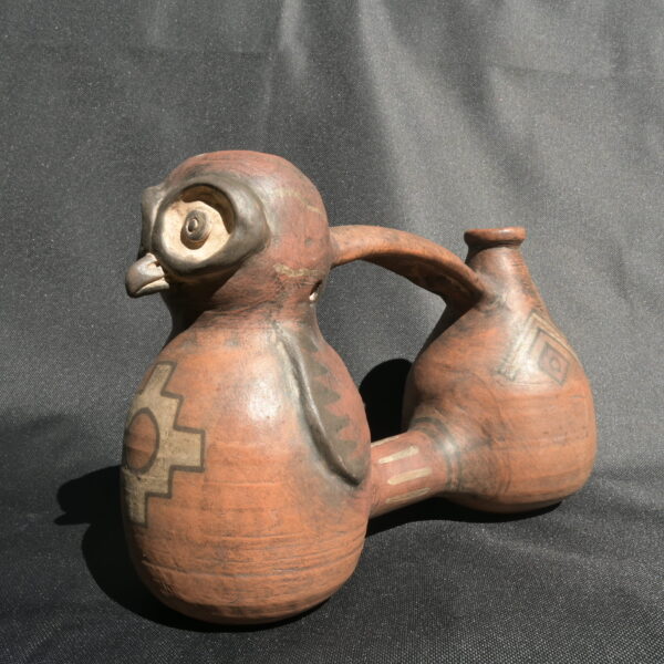 Pre Columbian Chancay Ceramic Water Whistle Sacred Collector Piece - Imagen 4