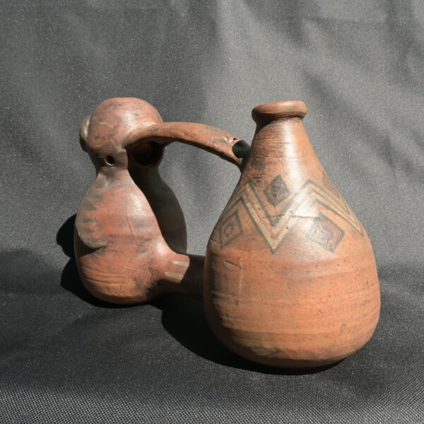 Pre Columbian Chancay Ceramic Water Whistle Sacred Collector Piece - Imagen 6