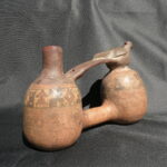 Pre Columbian Paracas Ceramic Water Whistle Sacred Artifact Peru - Imagen 4