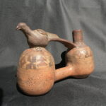 Pre Columbian Paracas Ceramic Water Whistle Sacred Artifact Peru - Imagen 8