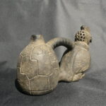 Pre Columbian Cupisnique Ceramic Water Whistle Condor Ritual Artifact - Imagen 4
