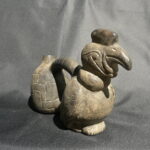 Pre Columbian Cupisnique Ceramic Water Whistle Condor Ritual Artifact - Imagen 6