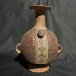 Pre Columbian Inca Ceramic Aribalo Ritual Artifact Andean Collectible