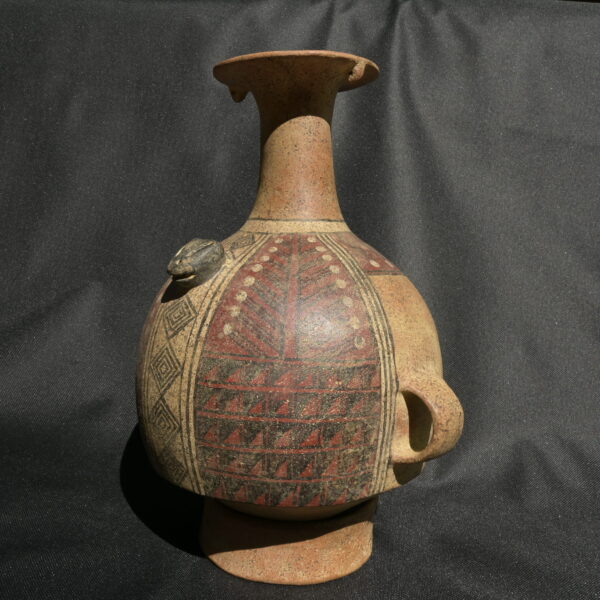 Pre Columbian Inca Ceramic Aribalo Ritual Artifact Andean Collectible - Imagen 2