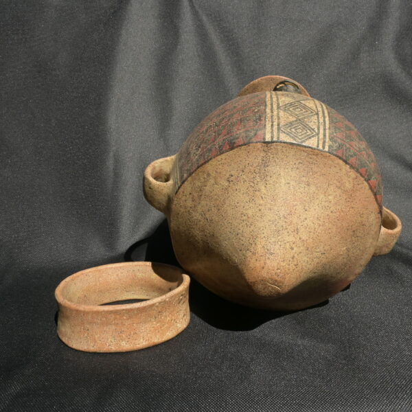 Pre Columbian Inca Ceramic Aribalo Ritual Artifact Andean Collectible - Imagen 11