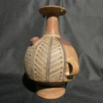 Pre Columbian Inca Ceramic Aribalo Ritual Artifact Peru Collectible - Imagen 2