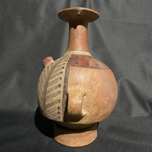 Pre Columbian Inca Ceramic Aribalo Ritual Artifact Peru Collectible - Imagen 3