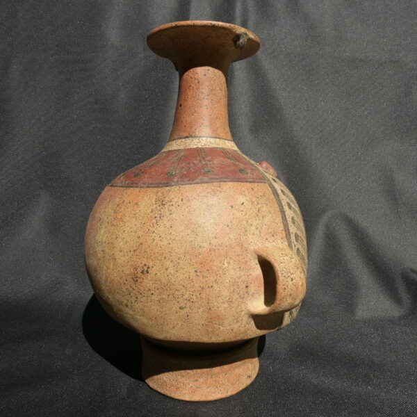 Pre Columbian Inca Ceramic Aribalo Ritual Artifact Peru Collectible - Imagen 6