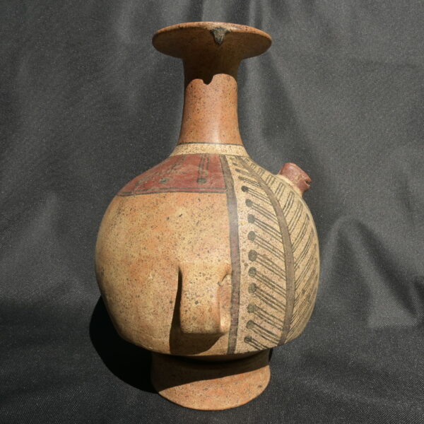 Pre Columbian Inca Ceramic Aribalo Ritual Artifact Peru Collectible - Imagen 7
