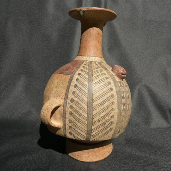 Pre Columbian Inca Ceramic Aribalo Ritual Artifact Peru Collectible - Imagen 8