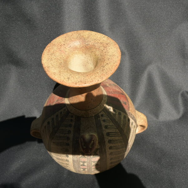 Pre Columbian Inca Ceramic Aribalo Ritual Artifact Peru Collectible - Imagen 9