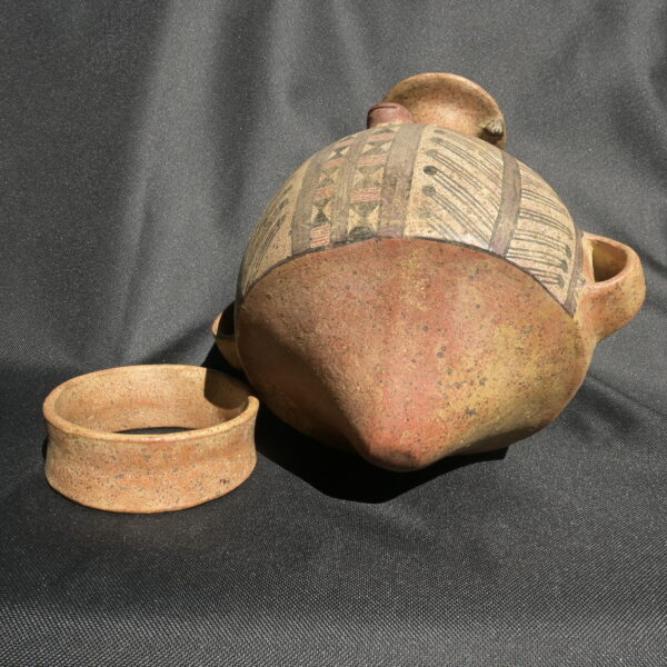Pre Columbian Inca Ceramic Aribalo Ritual Artifact Peru Collectible - Imagen 10