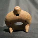 Pre Columbian Inca Ceramic Ocarina Sacred Artifact Andean Collectible - Imagen 3