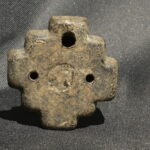 Pre Columbian Inca Ceramic Chacana Sacred Artifact Andean Collectible - Imagen 3