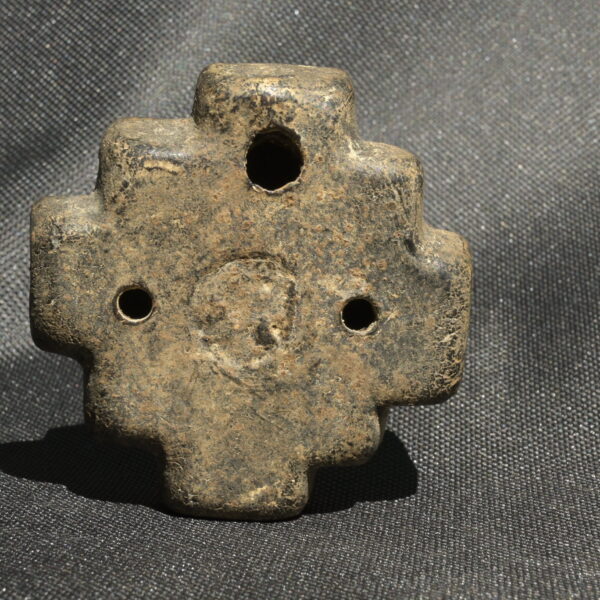 Pre Columbian Inca Ceramic Chacana Sacred Artifact Andean Collectible - Imagen 3