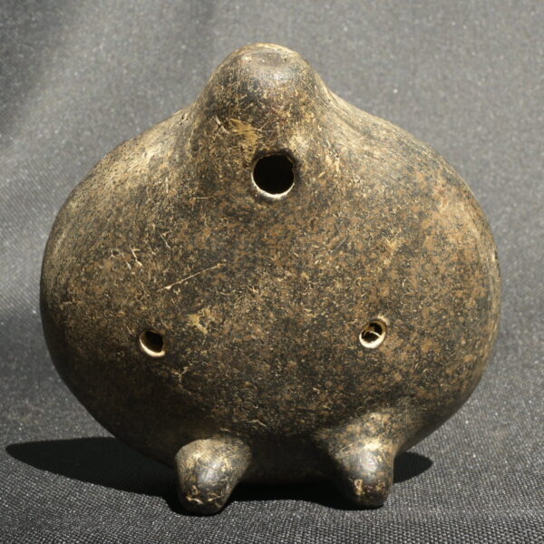 Pre Columbian Inca Ceramic Ocarina Ancient Musical Artifact - Imagen 4
