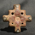 Pre Columbian Chancay Ceramic Chacana Ritual Artifact Collector Piece